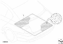NON-SKID MAT diagram for BMW 5 Series E60 LCI 523Li