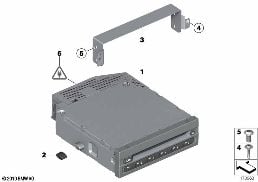 DVD CHANGER/BRACKET diagram for BMW X3 F25 35iX