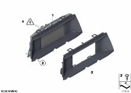 CENTRAL INFORMATION DISPLAY diagram for BMW 5 Series F10 LCI 520dX