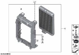 Масляный радиатор diagram for BMW X6 E71 50iX