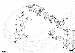 Pièces diverses de carrosserie diagram for BMW 6 Series E64 650i