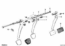 PEDAL diagram for BMW 5 Series E12 528