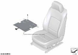 ELECTR. COMPON. SEAT OCCUPANCY DETECTION diagram for BMW 5 Series F10 LCI 520dX