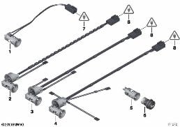 Zapalniczka/wtyczki diagram for BMW 7 Series E65 745i