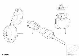 TEMPERATURE SENSOR diagram for BMW 3 Series E46 M3