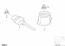 TEMPERATURE SENSOR, GONG diagram for BMW Z4 E86 M3.2