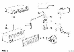 INFORMATION DISPLAY diagram for BMW 8 Series E31 850Ci