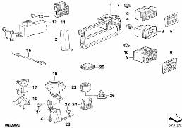 ADDITIONAL INFORMATION INSTRUMENTS diagram for BMW 5 Series E34 525i