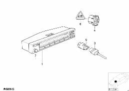 INFORMATION DISPLAY diagram for BMW 7 Series E38 740i