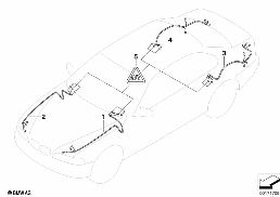 Kabel naprawczy gł. wiązki kabli diagram for BMW 7 Series E65 745i
