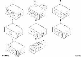 TV/Audio plug socket diagram for BMW 7 Series E65 745i