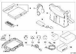 DVD-systém přenosný diagram for BMW X5 E53 4.4i