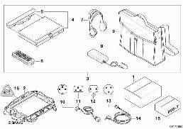 Système-DVD portable diagram for BMW X3 E83 LCI 2.0d