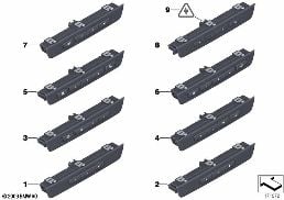 OPERATING UNIT, SEAT EXTRA FUNCTIONS FRT diagram for BMW 7 Series F01 LCI 740dX