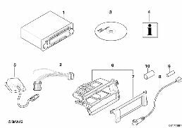 REPLACEMENT PARTS FOR RADIO NAVIGATION diagram for BMW 3 Series E46 318i