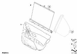 Обшивка двери Зд diagram for BMW 5 Series E60 530i