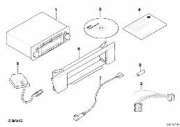 Pièces détachées radionavigation diagram for BMW Z4 E85 2.5i