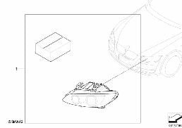 RETROFIT KIT ADAPTIVE HEADLIGHTS diagram for BMW 3 Series E92 330xd