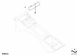 INDIVIDUAL COVER REAR CONSOLE diagram for BMW 3 Series E92 LCI 325xi