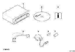 REPLACEMENT PARTS FOR RADIO NAVIGATION diagram for BMW 7 Series E38 740i