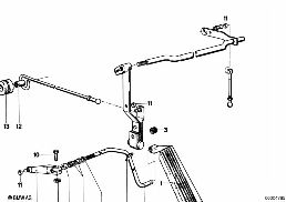 ACCELERATOR PEDAL/ROD ASSY diagram for BMW 5 Series E12 528