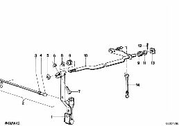 ACCELERATOR PEDAL/ROD ASSY diagram for BMW 5 Series E12 518
