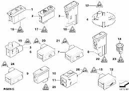 VARIOUS SWITCHES diagram for BMW 3 Series E46 318i
