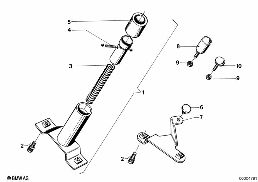 ACCELERATOR PEDAL - STOPPER diagram for BMW 5 Series E12 528