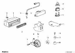 ON-BOARD COMPUTER diagram for BMW 3 Series E36 M3