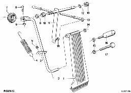 ACCELERATOR PEDAL/ROD ASSY diagram for BMW 7 Series E23 733i