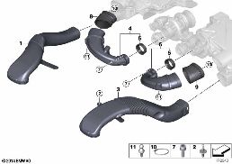 AIR DUCT diagram for BMW X6 E71 50iX