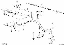 ACCELERATOR PEDAL/BOWDEN CABLE RHD