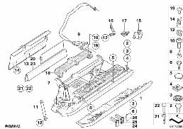 Boite a gants diagram for BMW 6 Series E63 LCI 635d