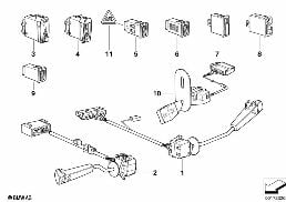Lenksäulenschalter/Diverse Schalter diagram for BMW 7 Series E32 750iL