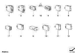 VARIOUS SWITCHES diagram for BMW 8 Series E31 850Ci