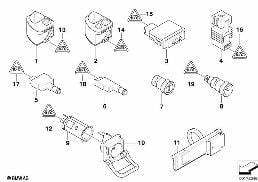 VARIOUS SWITCHES/CIGAR LIGHTER diagram for BMW 3 Series E46 318i