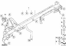Träger Instrumententafel diagram for BMW 1 Series E87 120d