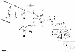Gasbetätigung/Bowdenzug diagram for BMW 7 Series E32 750iL