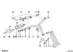 Gasbetätigung/Pedalwertgeber diagram for BMW 7 Series E32 750iL