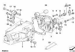 FINAL DRIVE COVER/TRIGGER CONTACT diagram for BMW 8 Series E31 850Ci