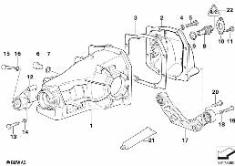 Καπάκι πίσω διαφορικού/παλμοδότης diagram for BMW 3 Series E36 M3