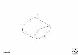 Embout tuyau d'échappement chrome diagram for BMW 1 Series E88 118i