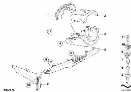 Anbauteile Instrumententafel unten diagram for BMW MINI R56 Cooper