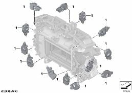 ACTUATOR FOR AUTOMATIC AIR CONDITION diagram for BMW 5 Series F11 LCI M550dX