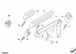 Boîtier fusibles/support de relais diagram for BMW 5 Series E39 525td