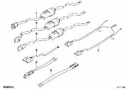 Câble réparation airbag diagram for BMW 5 Series E39 525td