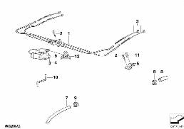 SLIDING LIFTING ROOF DRIVE diagram for BMW 3 Series E36 318is
