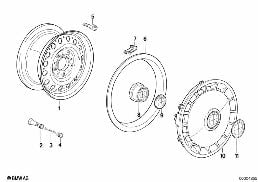 STEEL RIM STYL.1 diagram for BMW 3 Series E30 325i