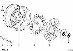 M System I (Styl.20) diagram for BMW 7 Series E32 750iL