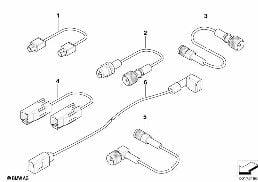 Câble d'antenne, téléphone diagram for BMW 5 Series E39 525td
